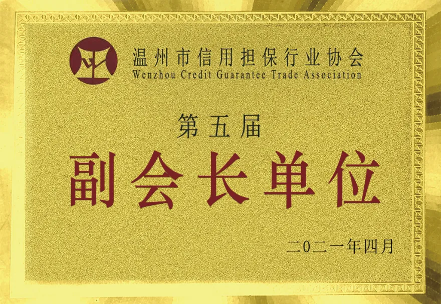 联银担保资质荣誉 4